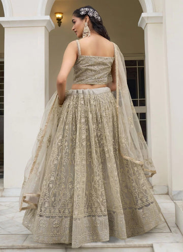 Designer Net Thread and sequins Work Indian Wear Lehenga