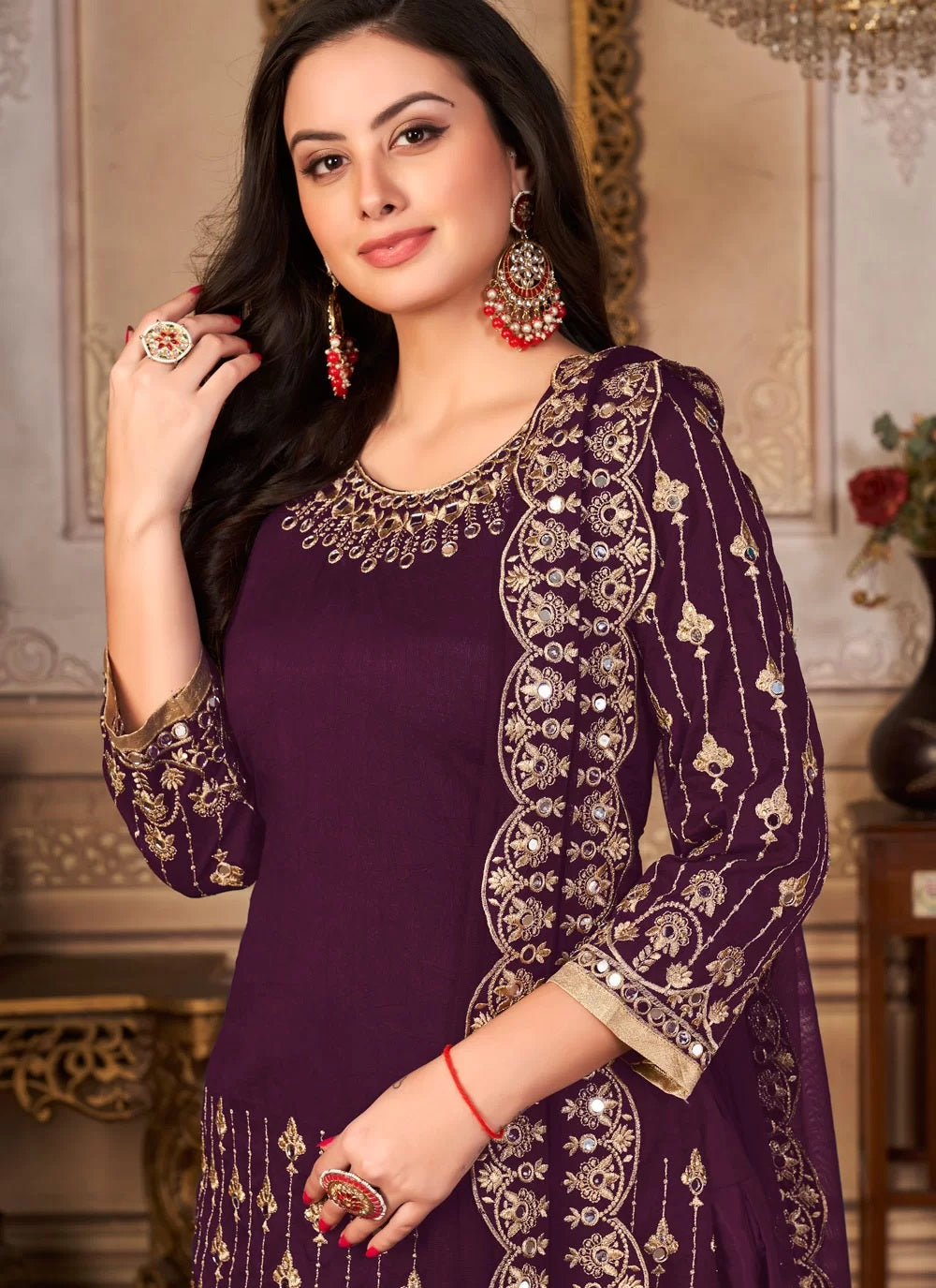 Mirror work punjabi outlet suits online