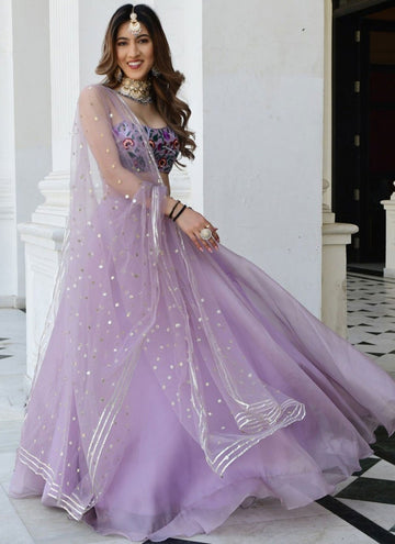 Lavender Gota Patti special indian Stylish Lehengas