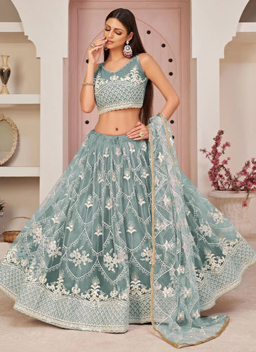 Net Embroidered Trendy Lehenga Choli